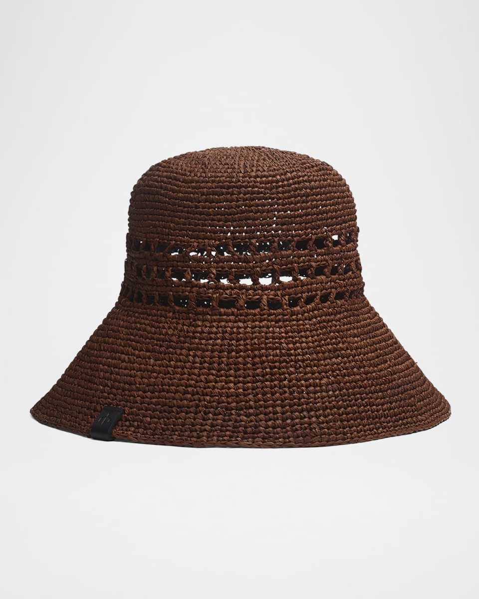 Daisie Rollable Raffia Bucket Hat